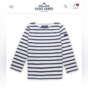 Saint James MINQUIERS KIDS
Authentic Breton Shirt for Kids in Soft Cotton Size 8